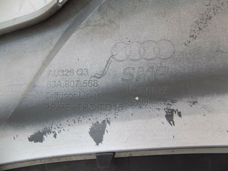 AUDI Q3 S LINE REAR BUMPER DIFUSSER 2019-ONWARDS GENUINE 83A807568