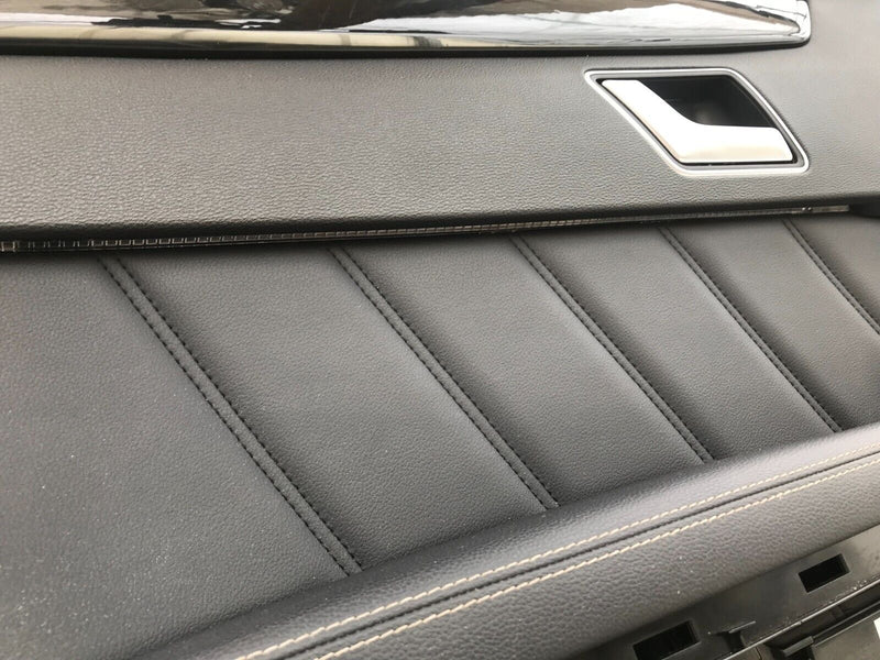 MERCEDES W212 2010-15 SALOON REAR DOOR LEATHER CARD COVER LEFT PASSENGER SIDE