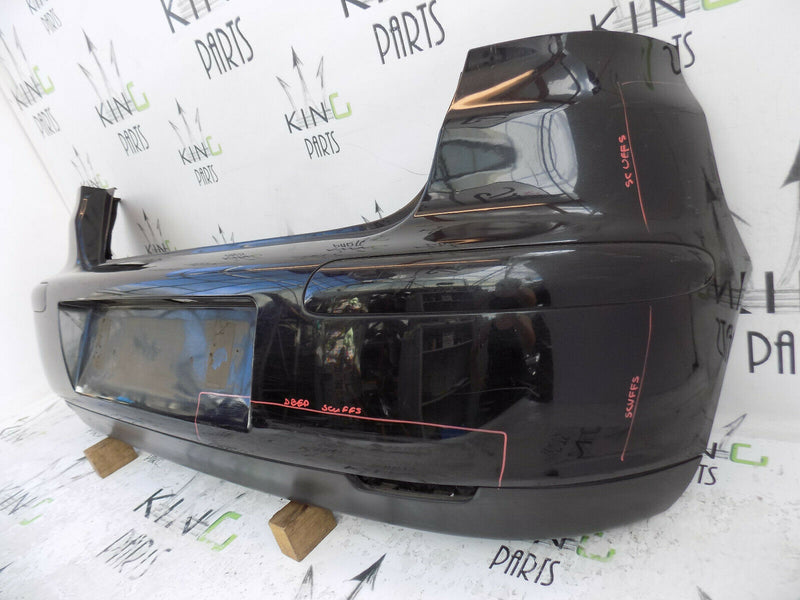 SEAT IBIZA MK3 6L 2002-2005 5 DOOR BLACK REAR BUMPER GENUINE 6L6807421F