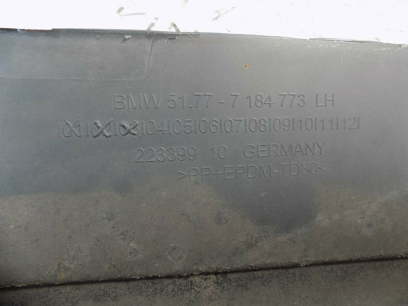 BMW 5-SERIES F10 SE DRIVER RIGHT SIDE SKIRT JET BLACK GENUINE  7207091
