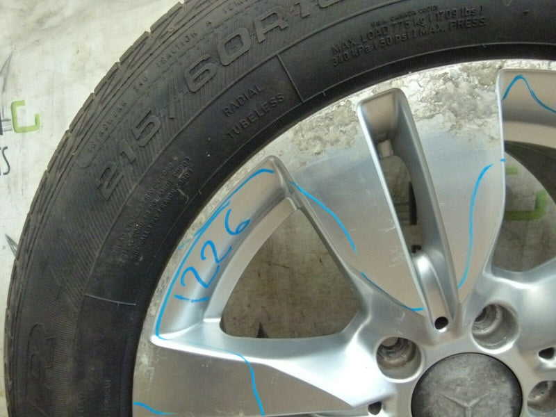 MERCEDES W212 ALLOY WHEEL 16" 8Jx16H2 ET46 A2124010202 TYRE 215/60 R16