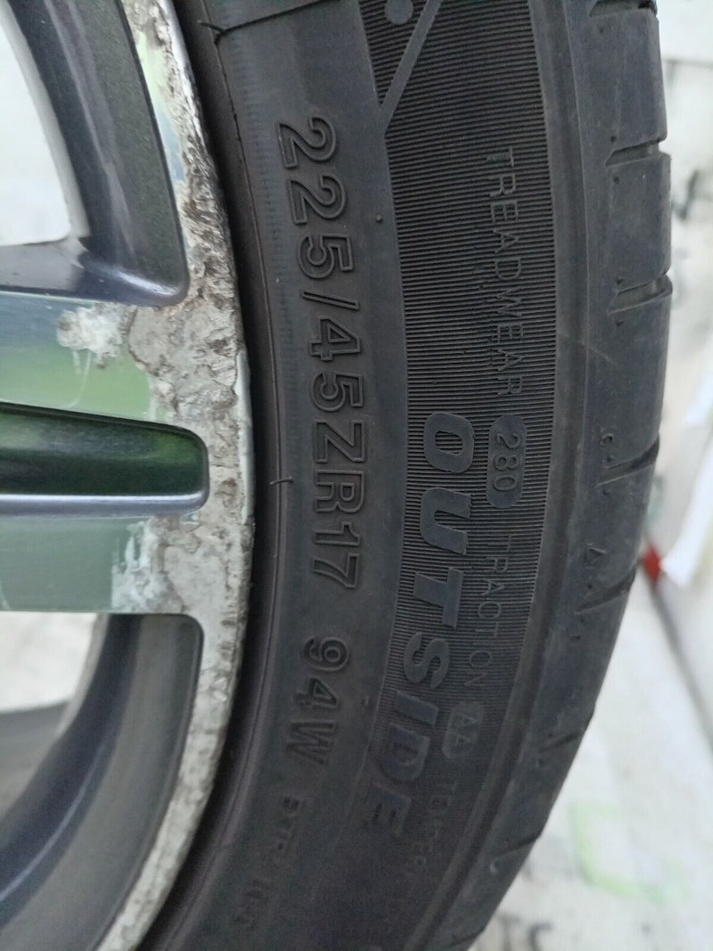 BMW F20 17" ALLOY WHEEL RIM 7.5J ET43 & TYRE 225/45/18 6850151