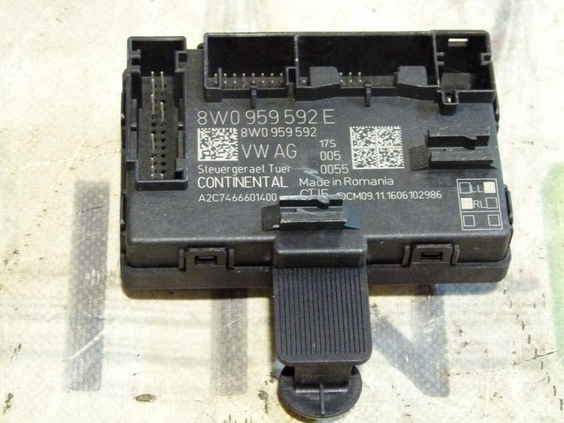 AUDI A4 S4 8W B9 2016-ON FRONT LEFT SIDE DOOR CONTROL UNIT 8W0959592