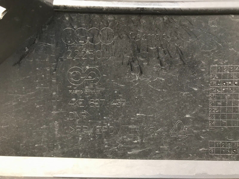 AUDI E-TRON 2018-ON FRONT BUMPER WITH PDC HOLES GENUINE 4KE807437