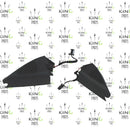 VW PASSAT B6/B7 3C 2005-2015 FRONT LEFT & RIGHT SIDE DOOR TWEETER TRIANGLE TRIM