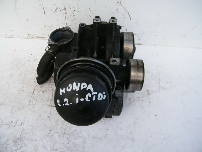 HONDA CRV CR-V MK2 II 2006-2007 GENUINE WATER PUMP HOUSING & OIL COOLER, FILTER