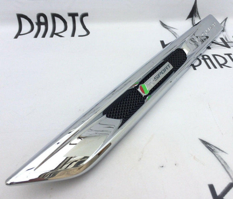 JAGUAR XJ R-SPORT LEFT SIDE WING FENDER TRIM VENT CHROME GRILL CW8M-280B11-CA