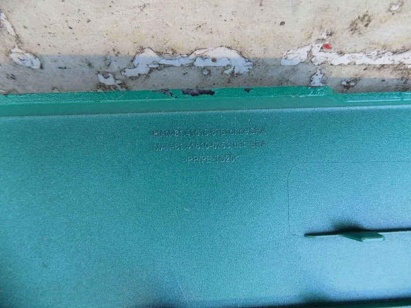 MAN TGX EURO 6 2020+ LEFT BUMPER CORNER HEADLIGHT SURROUND IN TURQUOISE