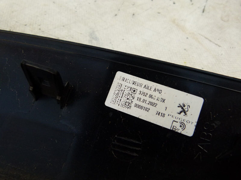 PEUGEOT 208 GT-LINE 2019-ON REAR RIGHT WHEEL ARCH TRIM GENUINE 9824722480