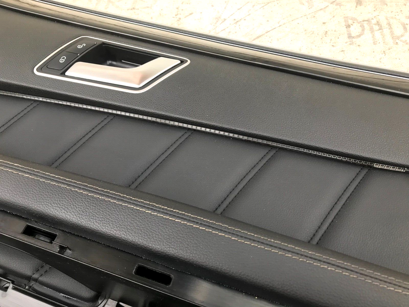 MERCEDES W212 2010-2015 FRONT DOOR LEATHER CARD COVER RIGHT DRIVER SIDE