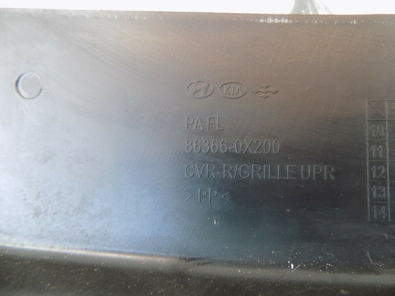 HYUNDAI I10 2011-13 FRONT BUMPER UPPER GRILL FITTING TRIM 86366-0X200