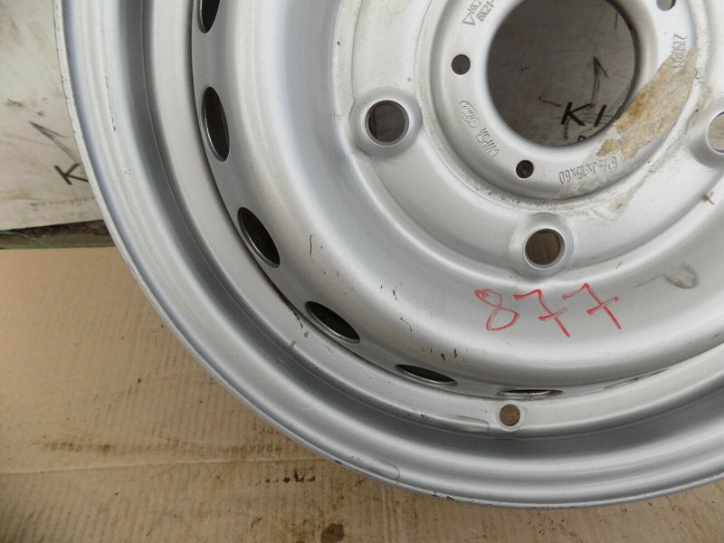 FORD TRANSIT MK8 15" STEEL WHEEL SINGLE SILVER GENUINE 6.5JX15  1763872