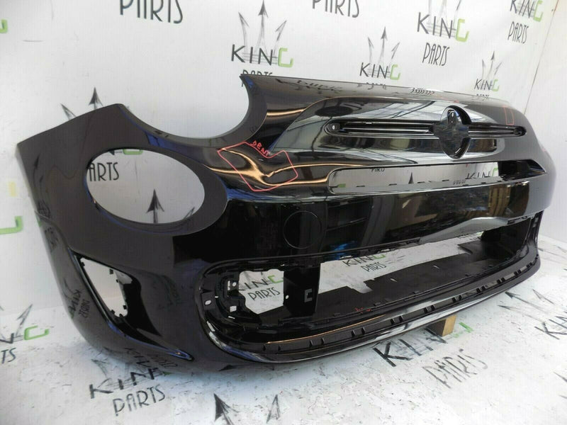 FIAT 500 S SPORT 2016-ON FACELIFT FRONT BUMPER BLACK 735619571