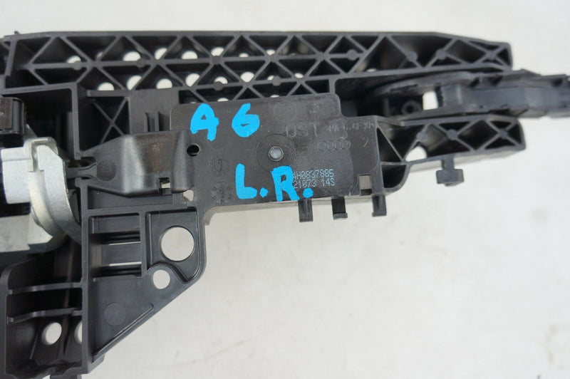 AUDI A6 (C7/4G) 2012-ON REAR LEFT DOOR EXTERIOR HANDLE WITH BRACKET BLACK