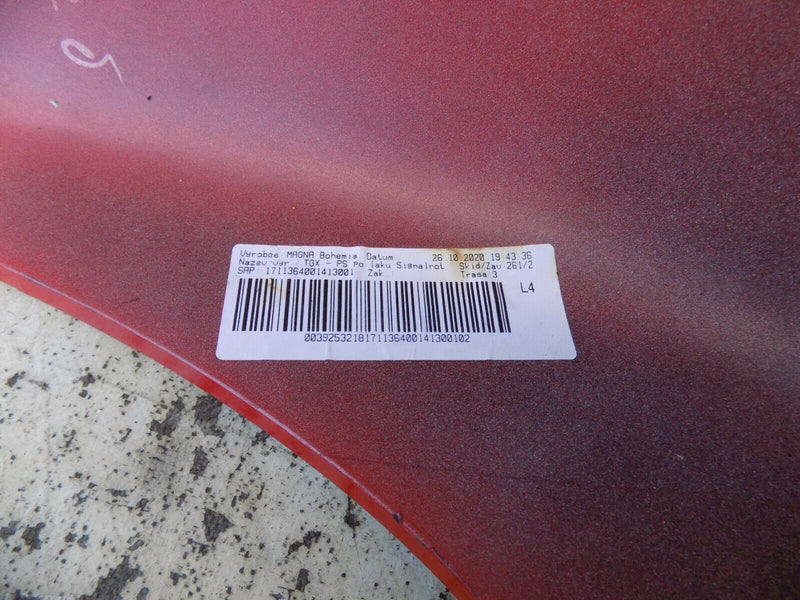 MAN TGX EURO 6 2020-ON RIGHT BUMPER CORNER UPPER IN RED GENUINE 171136490100