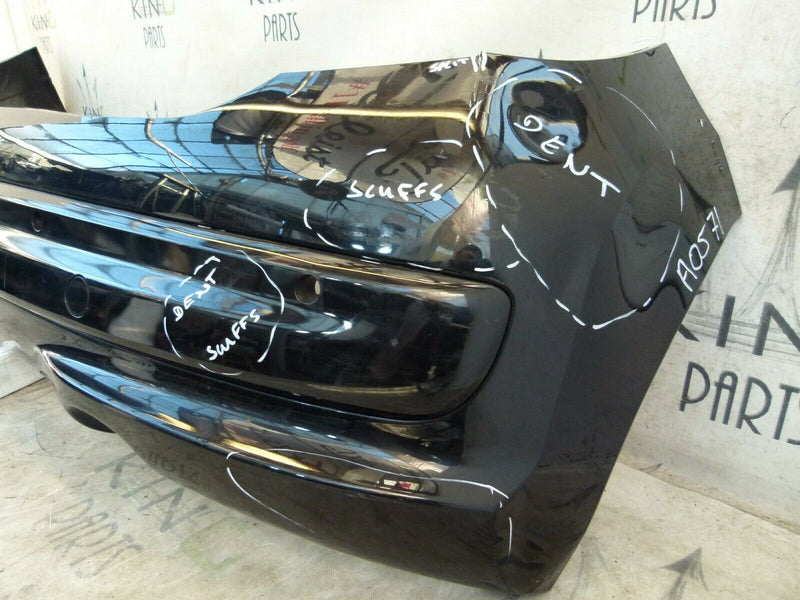 PEUGEOT 207 FACELIGFT 2007-2012 BLACK REAR BUMPER PDC GENUINE 9654549377