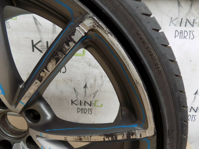 AUDI RS4 B8/B9 20" INCH RIM ALLOY WHEEL WITH TYRE SATIN GREY/DIAMOND CUT