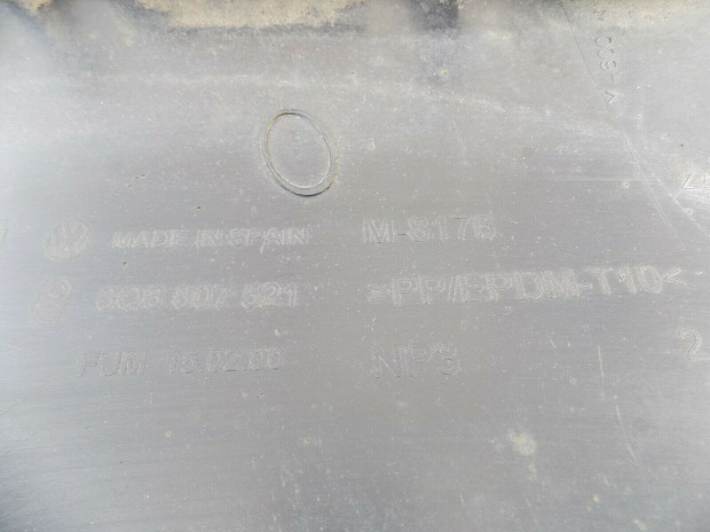 VW POLO 6Q 2001-2004 BLACK REAR BUMPER LOWER GENUINE PDC 6Q6807521