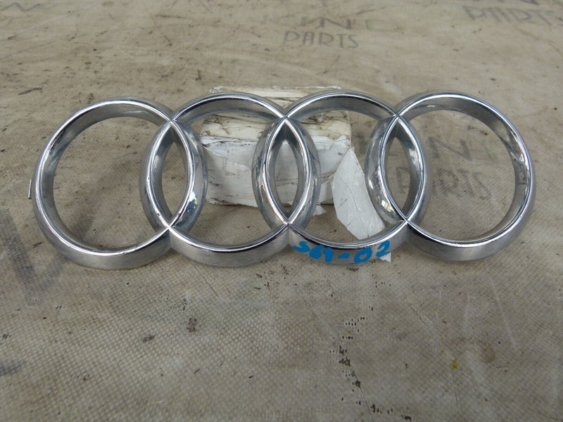 AUDI CHROME EMBLEM RINGS LOGO GENUINE