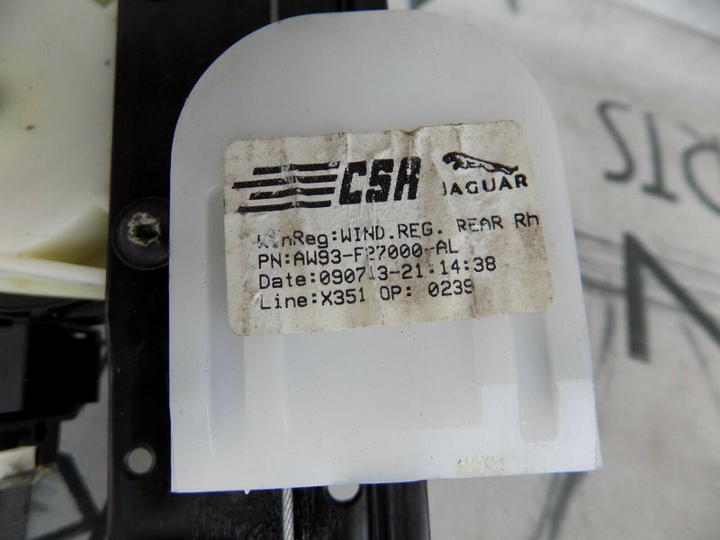 JAGUAR XJ (X351) 2010-2019 REAR RIGHT WINDOW REGULATOR LIFTER OEM