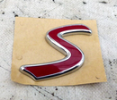 MINI F55 F56 F57 COOPER S REAR EMBLEM "S" BADGE GENUINE 5113 7414340