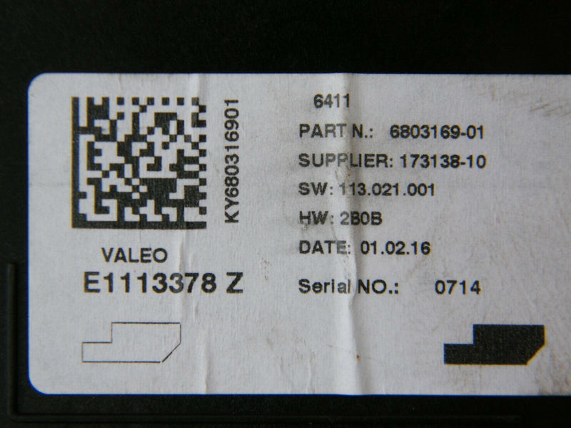 MINI ONE/ S/ COOPER F56 2014-ON AIR CONDITIONING CONTROL MODULE UNIT 6803169