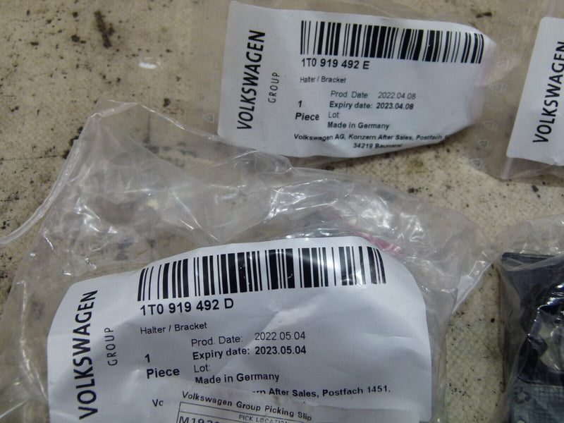 VW TOURAN LCI 2010-2015 4X REAR PDC BRACKET & HARNESS GENUINE 1T0919492