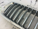 BMW F10 F11 FRONT BUMPER UPPER GRILL RADIATOR KIDNEY LEFT SIDE - 10 RIBS 7412323