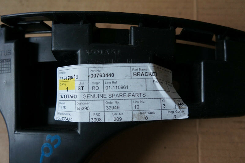 Volvo XC60 R Design 2013-2016 RIGHT rear upper bumper carrier 30763440 (S07-03)