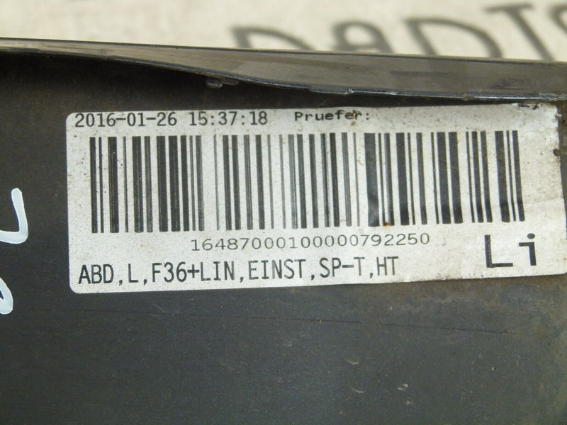 BMW 4 SERIES F36 GRAN COUPE 2017-2021 LCI LEFT SIDE LOWER SKIRT 51777314639