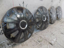 X4 17" UNIVERSAL "MIRAGE CARBON" PLASTIC WHEEL TRIM HUB CAPS CAR VAN TRAILER