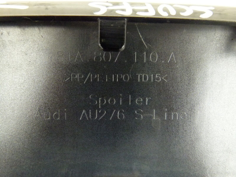 AUDI Q2 2017-ON FRONT BUMPER LOWER SPOILER LIP GENUINE 81A807110A