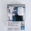 Belkin BELKIN USB POWER WORLD TRAVEL WALL CHARGER KIT FOR MOBILE PHONE & OTHERS