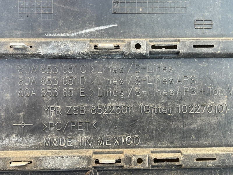 AUDI Q5 MK2 S-LINE 2017-2020 FRONT BUMPER MAIN GRILLE GENUINE 80A853651