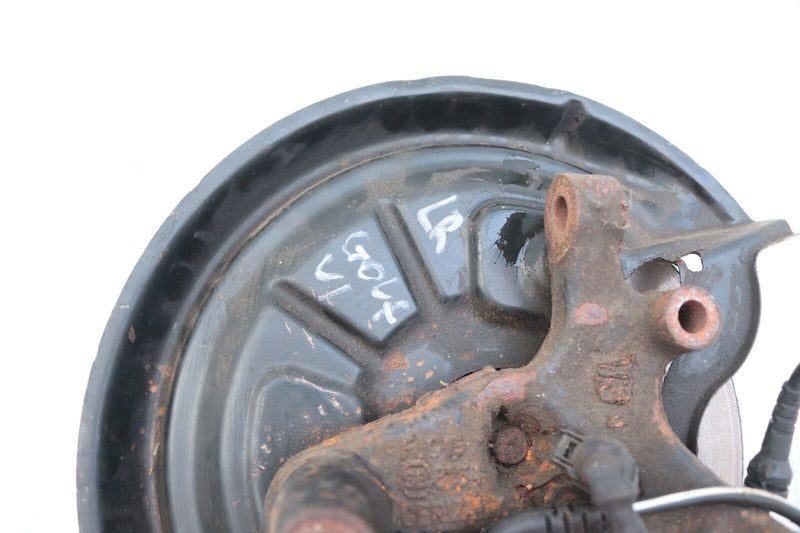 VW GOLF VI MK6 2008-2012 REAR LEFT BEARING HUB BRAKE PLATE AND DISC *3