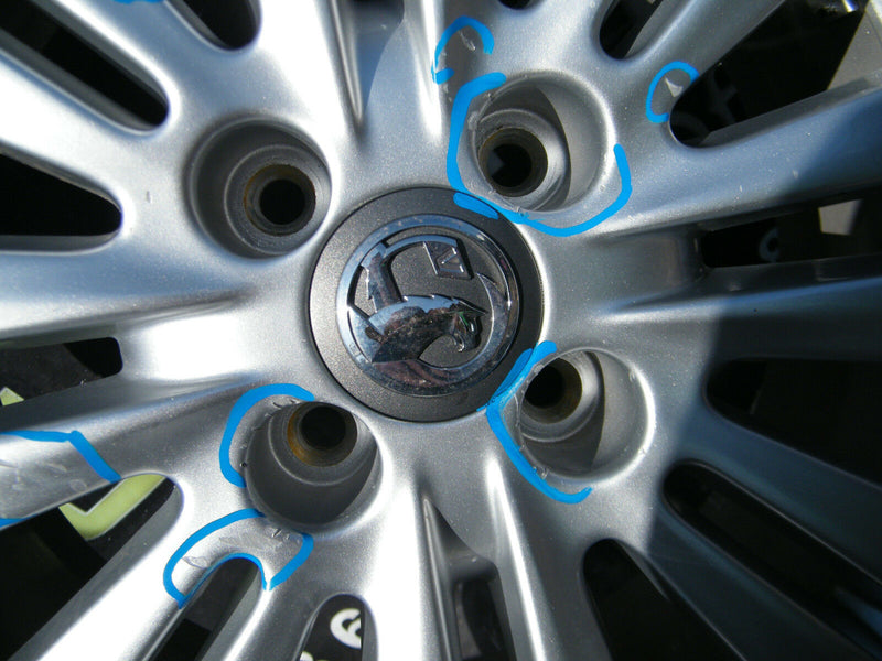 OPEL VAUXHALL CORSA D GENUINE ALLOY WHEEL TYRE 195/55 16" OP058 6Jx16 TS40(085)