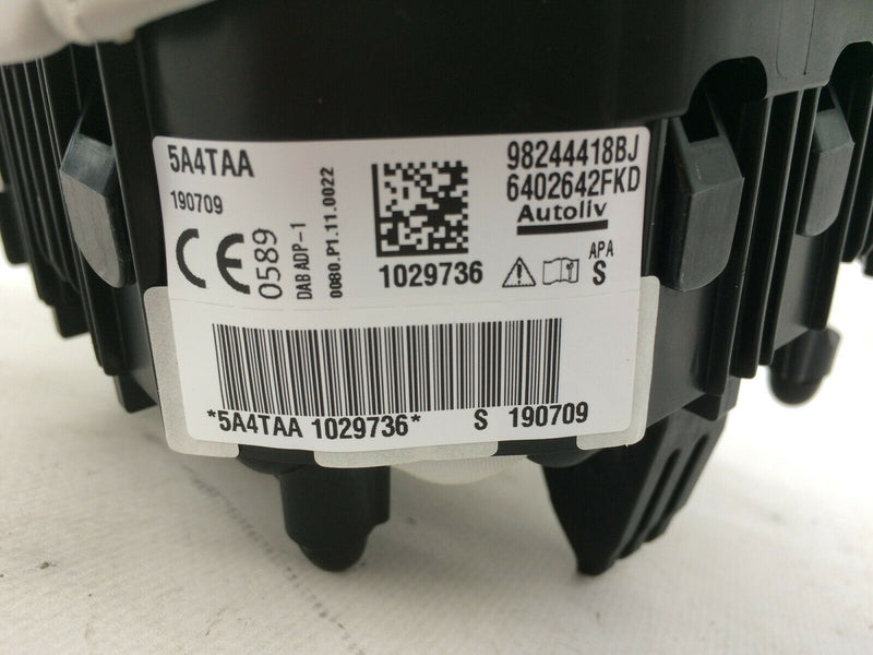 CITROEN DS 3 Crossback E-Tense STEERING WHEEL AIRBAG DRIVER SIDE 98244418BJ