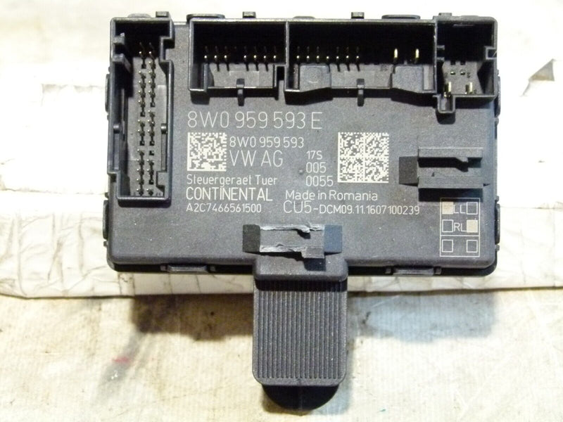 AUDI A4 S4 8W B9 2016-ON FRONT RIGHT SIDE DOOR CONTROL UNIT 8W0959593