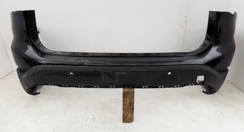 BMW X1 F48 2016 2017 BLACK REAR BUMPER GENUINE GENUINE PDC HOLES