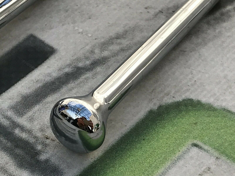 ROLLS ROYCE - GENUINE DASHBOARD PAIR BUTTON KNOB 2x CONTROL in CHROME