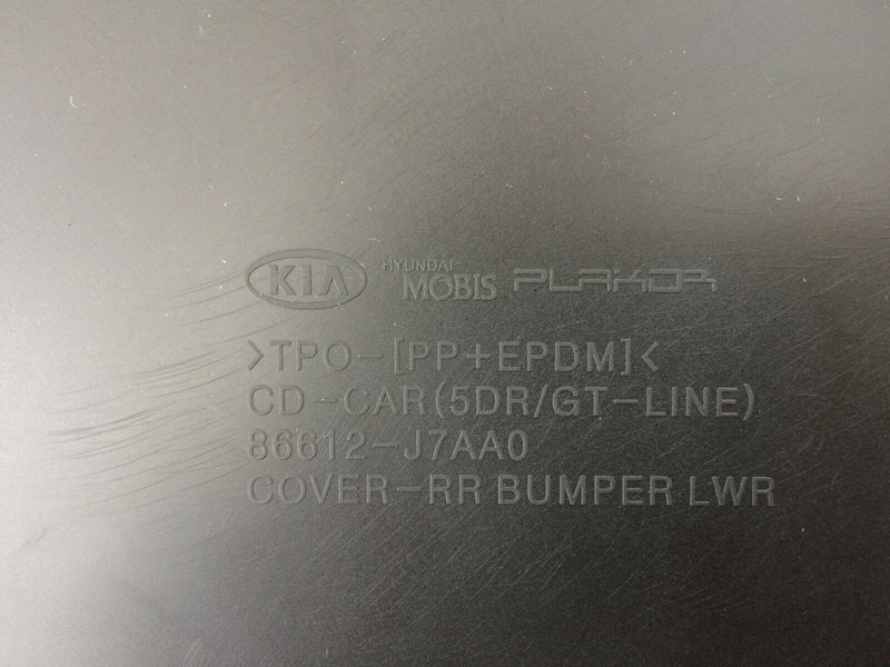 KIA CEED GT- LINE 2019 5DR NEW LOWER REAR BUMPER DIFFUSER VALANCE 86612-J7AA0