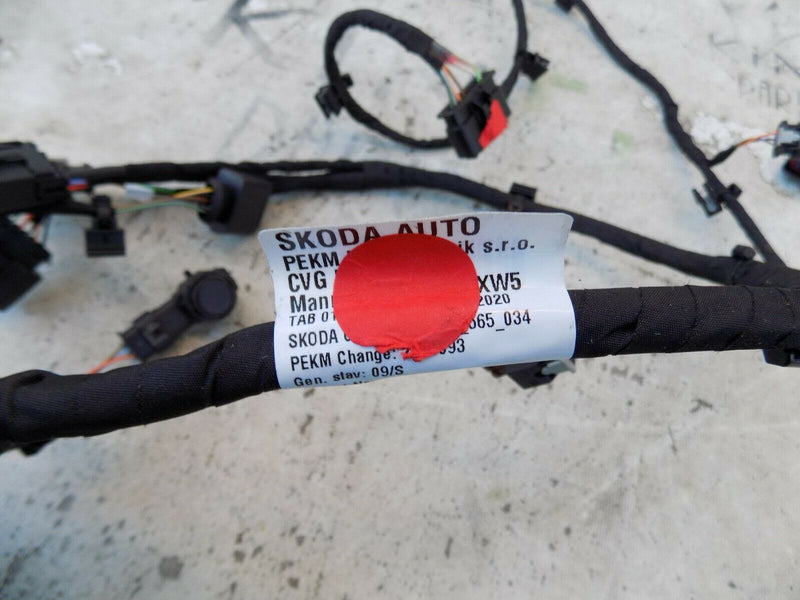 SKODA OCTAVIA 4 MK4  FRONT BUMPER PDC WIRING LOOM OEM GENUINE 5E3971095EC