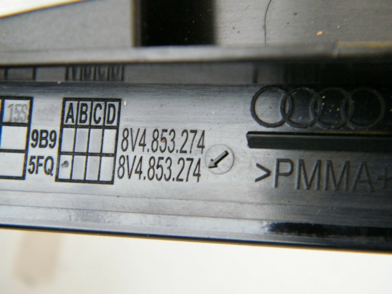 AUDI A3 (8V) 2012-2016 S-LINE 5DR RIGHT REAR DOOR BLACK TRIANGLE TRIM 8V4853274
