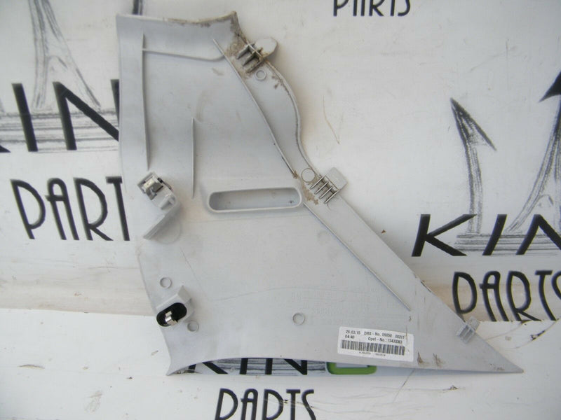 VAUXHALL CORSA D 2006-2014 REAR RIGHT C PILLAR UPPER BELT COVER TRIM 13180583