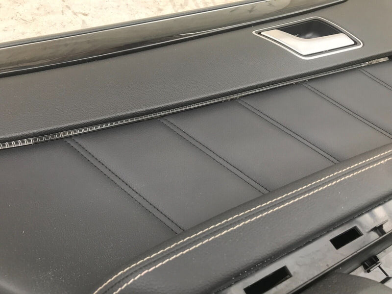 MERCEDES W212 2010-15 SALOON REAR DOOR LEATHER CARD COVER LEFT PASSENGER SIDE