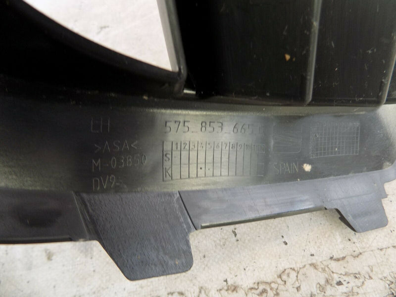 SEAT ATECA 2020-UP RHD FCL FRONT BUMPER LEFT SIDE GRILLE IN BLACK NO PDC HOLES