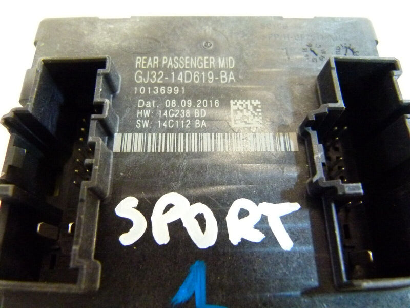 RANGE ROVER SPORT 13-17 REAR LEFT SIDE DOOR CONTROL MODULE GJ3214D619BA