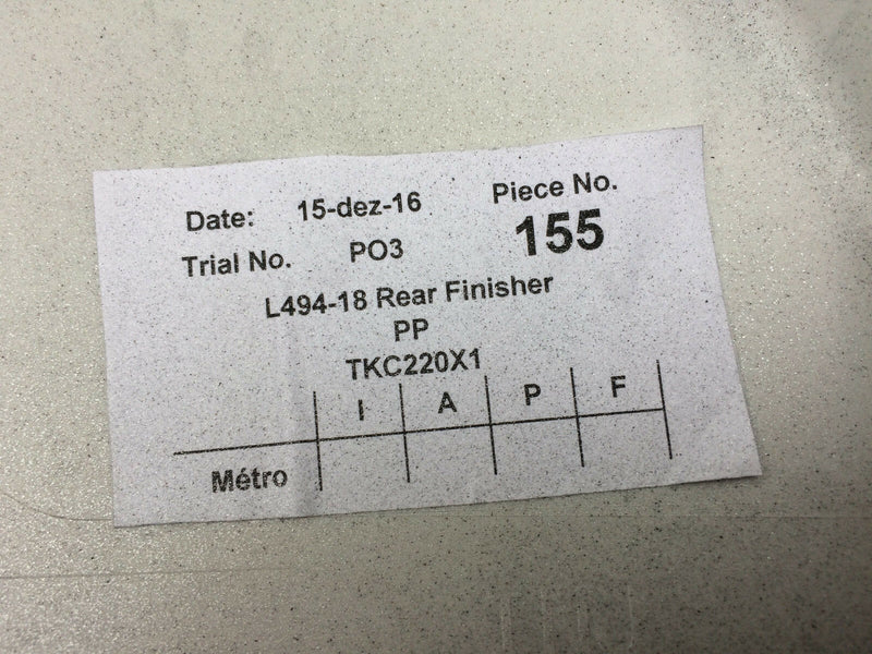 LAND ROVER RANGE ROVER SPORT L494 2018 REAR BUMPER FINISHER TRIM MOULD PANEL