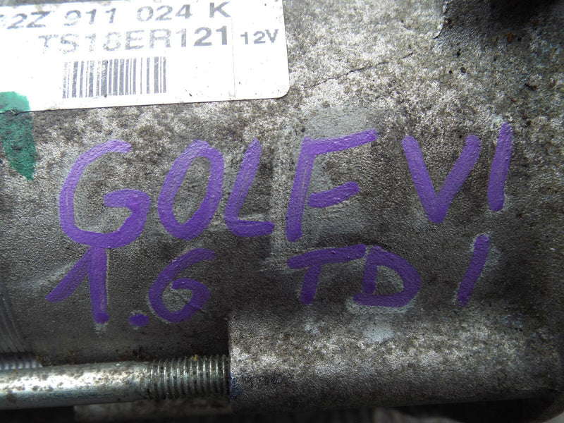 VW Golf MK6 Audi Seat Skoda 1.6 1.9 2.0 TDI Engine Starter Motor Valeo 02Z911024