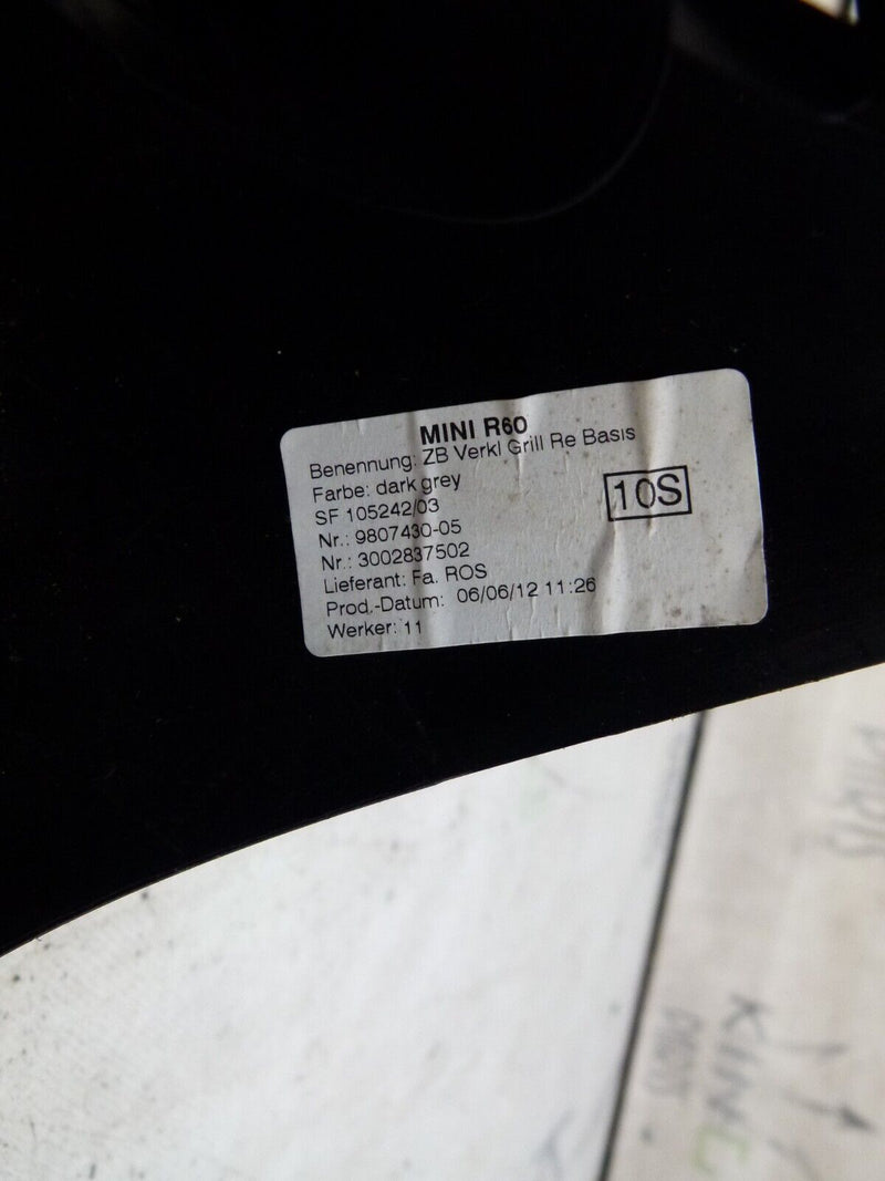 MINI COUNTRYMAN R60 2010-2014 DASHBOARD RIGHT AIR VENT TRIM GENUINE 9807430